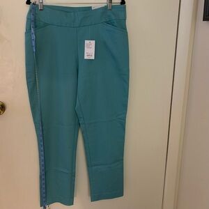Croft & Barrow Straight Leg Pants - Teal